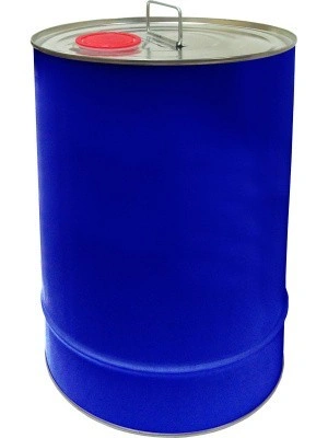 Барабан металлический 20 литров, арт. БМ 20 с ребром синий, код: 19093