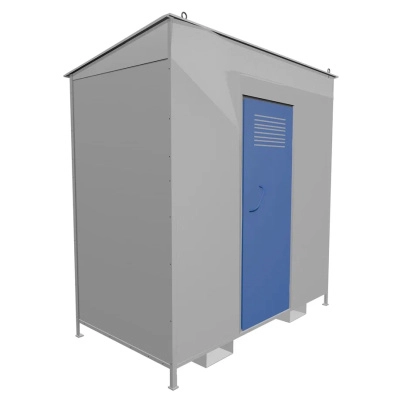 Хранилище для газовых баллонов разборное ХГБ-02 2100x2200x1110 мм Светло-серый