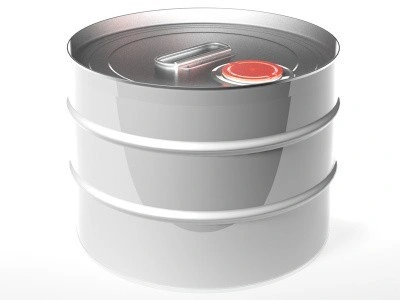 Бочка металлическая 10л с крышкой берикап с ребром жесткости, арт.: БМ 10 с ребром, код: 23787