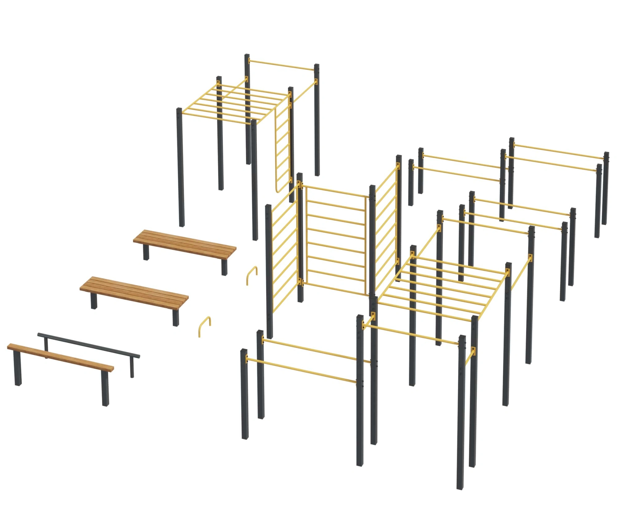 Уличная площадка для воркаута «Мультиспорт»