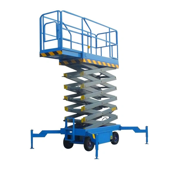 Подъемник ножничный самоходный 300 кг 16/18 м TOR SJY-0,3-16 DC аккумуляторный