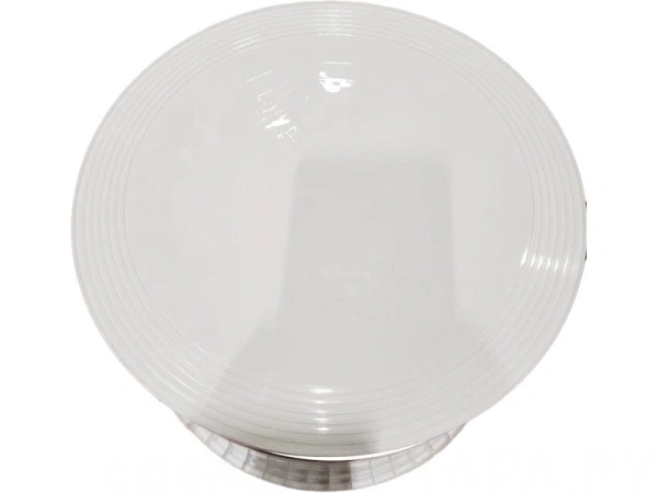 Ведро 10,7л круглое, с металлической ручкой, с белой крышкой, код: 36795